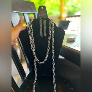 Long chain like necklaces with earrings to go with the set!!